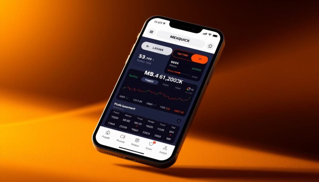 mobile app interface
